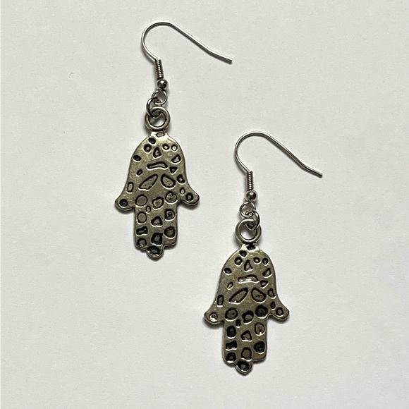 KHAMSA EARRINGS - Picture 2 of 2